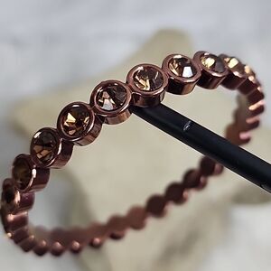 Elegant Brown Crystal Bracelet